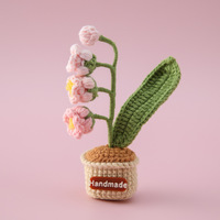 Aimant de tableau blanc en forme de plante Monstera tricotée, fait main au crochet, 5x12cm, motifs Monstera et Tournesol assortis, pour décoration esthétique de chambre