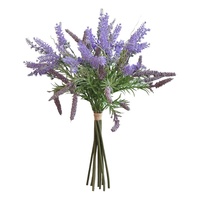 Bouquets de lavande artificielle 10 tiges par bouquet en soie 45 cm Fleurs artificielles modernes pour mariage sur le thème du violet et aménagement paysager de centres commerciaux