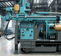 Foreuse géologique et minérale sur chenilles entièrement hydraulique 600-800m, diesel 380V, pour forage de puits d'eau et carottage diamanté