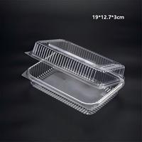 Boîte d'emballage en plastique transparente en PET pour aliments, emballage en blister, boîte à clapet pour fruits, légumes, gâteaux, collations, desserts