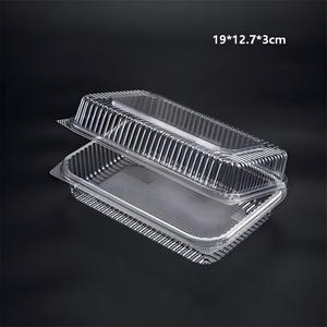 Transparente Blister-PET-Lebensmittelbehälter Klappbare Kunststoffverpackung für Obst, Gemüse, Kuchen, Snacks und Desserts - Product Image 1