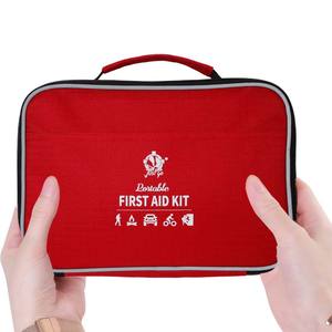 Botiquín <span class=keywords><strong>de</strong></span> Primeros Auxilios Smileplus Rojo con Ozono Desinfectante Clase I para Viajes, Vehículos, Campamentos al Aire Libre, Uso en Automóviles, Impermeable, Certificado CE, Pequeño - Product Image 5