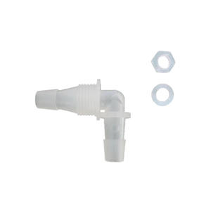 Codo de Conexión Rápida 11.1-G1/2-11.1 para Manguera de Plástico con Conector de Codo Roscado y Juego de Arandelas y Tuercas de Inserción - Product Image 1