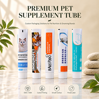 Tubes de dentifrice en aluminium et plastique avec bouchon à vis à barrière d'oxygène, diamètre 12,7 x 35 mm, emballage cosmétique
