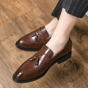 Zapatos Oxford de Plataforma Gruesa para Hombre, que Aumentan la Altura, Estilo Casual de Negocios, Sin Cordones, Tallas Grandes - Product Image 2