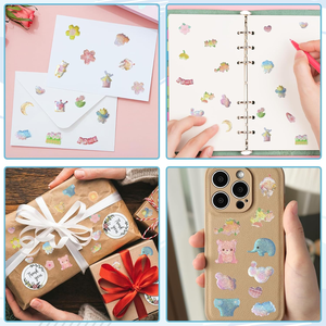 366 Pegatinas de Cristal Epoxi Brillantes para Niños, 8 Hojas de Pegatinas Brillantes 3D Impermeables, Manualidades, Recompensas, Decoración DIY, Pegatinas Epoxi - Product Image 6