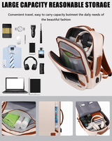 Nueva Mochila Expandible para Portátil, Gran Capacidad, Impermeable, Moderna, Varios Colores, Bolsa de Viaje para la Universidad con USB