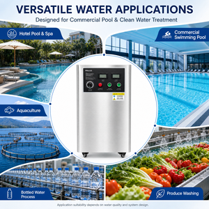 Générateur d'ozone industriel <span class=keywords><strong>de</strong></span> petite taille 20g 30g 50g pour la désinfection <span class=keywords><strong>de</strong></span> l'eau potable des fermes avicoles avec <span class=keywords><strong>pompe</strong></span> intégrée - Product Image 5