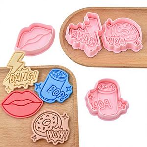 <span class=keywords><strong>Emporte</strong></span>-pièce Série Artistique Éclair 3D, Moule à Embossage en Argile DIY pour Donuts - Product Image 2