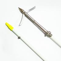 Flèche de pêche en fibre de verre, 8mm, tête en acier inoxydable, pour la chasse