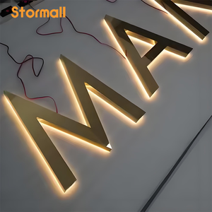 Letras de Metal 3D Personalizadas con Retroiluminación LED para Publicidad, con Clasificación IP67 y Certificación CE, para Uso en Interiores/Exteriores - Product Image 1