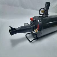 Pompe à air portable compacte haute performance pour réparation de pneus de voiture et moto avec manomètre numérique et alimentation 220V