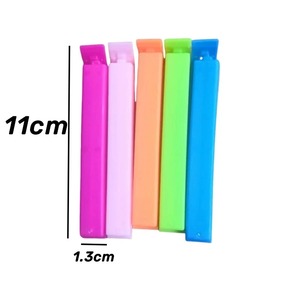 10 Pcs Colorful Sealing <b>Clips</b> Set Freshness Retaining Snack Bag Clamp Moisture Proof Reusable Kitchen Accessory for Plastic Bags - Product Image 6