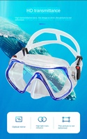 Lunettes de plongée en silicone liquide Anti-buée Anti-fuite Masque de plongée intégral Équipement de natation pour adulte