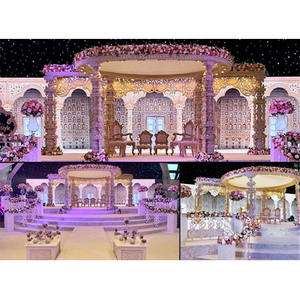 Grand Fiber Ajanta Ellora Portable Wedding Mandap Designer Fiber Mandap para bodas en Atlanta - Product Image 1