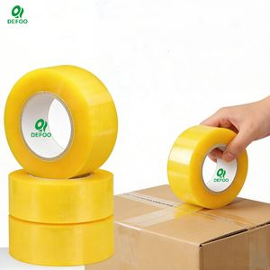 Cinta de embalaje Yellowvish con logo personalizado, adhesivo de caucho, rollo jumbo de BOPP, cinta de embalaje de alta resistencia, cinta de celofán, muestras gratuitas. - Product Image 6