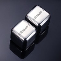 Cubitos de Hielo de Acero Inoxidable 304 de Grado Alimenticio, Reutilizables, para Enfriar Whisky, Hielo para Bar, Artefacto para Enfriar Bebidas
