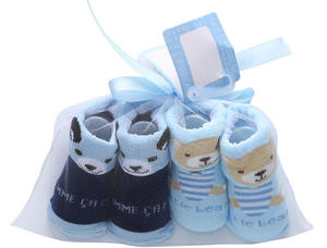OT seller-Calcetines de algodón orgánico suave para bebé recién nacido, calcetines de punto con patrón de animales - Product Image 5