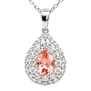 จี้เพชรพลอยพาราชชาทรงลูกแพร์เคลือบทอง 18K เงินแท้ 925 จาก UM Jewelry พร้อมใบรับรอง NGTC สำหรับโอกาสรับปริญญา - Product Image 4