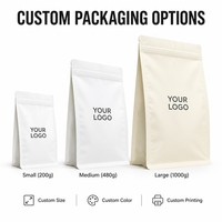 Sachet alimentaire refermable pour boulangerie, pain au lait, personnalisé avec impression numérique, pochette d'emballage verticale avec fermeture éclair