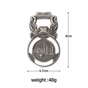 Ouvre-bouteille autocollant de réfrigérateur en alliage de zinc ouvre-bouteille cadeau commémoratif de voyage personnalisé - Product Image 6