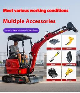 मिनी खुदाई के 3.5 टन यूरो 5 एपा कुबोटा इंजन बैगर छोटे क्रॉलर खुदाई 1 टन 2 डिगर होम खुदाई - Product Image 4