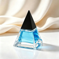 Flacon de parfum pyramidal transparent 30ml 50ml 100ml, flacon vide personnalisé pour femme, impression sérigraphique, flacon de parfum premium unique