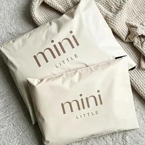 Kantong Kurir Ramah Lingkungan Berwarna Krem, Terbuat dari Plastik Biodegradable, Kantong Pengiriman Poliester dengan Logo - Product Image 4