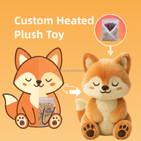 Peluche personnalisée en peluche au micro-ondes Animal en peluche chauffant personnalisé avec graines de lin, lavande, cadeau de thérapie chaude OEM ODM