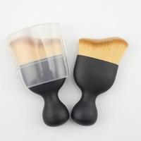 Vente en gros AMARE plastique noir sortie d'air de voiture lavage intérieur doux détaillant vague courbe brosse pour lavage de voiture