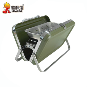 Parrilla de barbacoa para acampar al aire libre, parrilla de barbacoa de carbón plegable portátil de acero inoxidable - Product Image 3