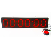 Cronómetro LED de 6 Dígitos y 6 Pulgadas de Aleación de Aluminio Resistente al Agua, Reloj de Carreras con Control Remoto IR, Botón de Inicio/Parada, Reloj Digital Deportivo