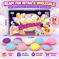 24 Jouets Squishy Colorés – Boîte Surprise 24 Pièces – Jouets Sensoriels Souples Anti-Stress à Presser – Vente en Gros