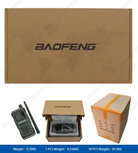 BAO FENG BFUV-17-walkie-talkie con teclado completo y pantalla grande TFT, dispositivo portátil de doble banda con apertura de menú, 2023