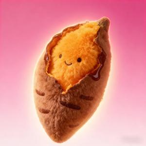 Porte-clés en peluche patate douce rôtie mignonne / Poupée parlante / Ornement de sac à dos - Cadeau - Product Image 4