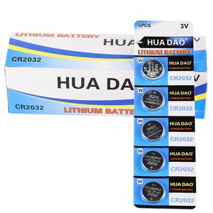 Cuanen 도매 고용량 CR 2032 시계 3V 기본 리튬 이온 셀 버튼 배터리 - Product Image 3