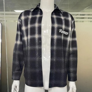 Sudadera con Capucha de Invierno de Alta Calidad con Logotipo Personalizado, Lavado Ácido, Pedrería Completa, Bloques de Color, 100% Algodón, Ajuste Holgado, Manga Larga, Estilo Urbano - Product Image 1