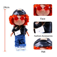 Figurine de collection Streetwear Fashion Potato Doll avec tenue amovible, chapeau, lunettes de soleil et accessoires, jouet multi-tenues, cadeau