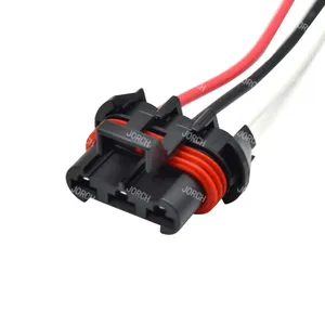3 Pin Female Automotive Cooler Fan Connector Waterproof Auto Wire Harness Connector 12124685 DJ70382A-6.3-21