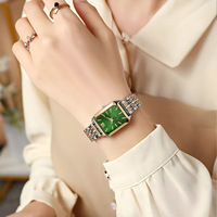Montre à quartz rectangulaire pour femme, montre-bracelet analogique de luxe, Reloj Mujer, horloge pour filles, cadeau