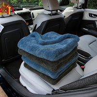 Serviettes en microfibre torsadée à boucles, 1400 g/m², 70*90 cm, séchage rapide, neuves, en microfibre pelucheuse, pour voiture