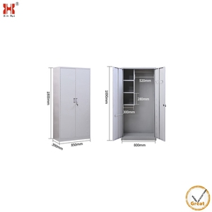 <span class=keywords><strong>Armoire</strong></span> de rangement pour <span class=keywords><strong>balai</strong></span> et serpillière à deux portes A1 - Product Image 4