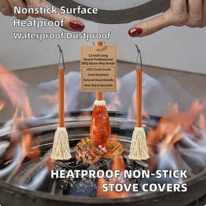 Housses de brûleur de cuisinière à charbon en bois non collantes, fabriquées à la machine, résistantes à la chaleur, imperméables et anti-poussière, protections pour cuisinière à gaz Hengyu HY806 - Product Image 2