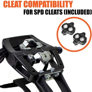 Pedali per bici da <span class=keywords><strong>ciclismo</strong></span> Indoor da 9/16 "con cuscinetti commerciali LW-PP123 per bici da corsa - Product Image 2