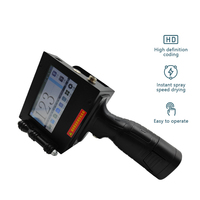 Imprimante à jet d'encre électrique portable compacte et intelligente pour les boîtes en plastique, les sacs, avec impression de codes-barres et de codes QR, multilingue, facile à utiliser