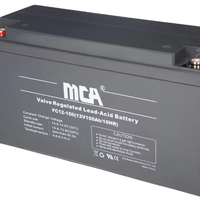 Batterie AGM scellée à cycle profond haute performance et haute efficacité 12V 150Ah pour voiturettes de golf, vélos électriques/trottinettes avec 1800Wh
