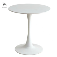 Table Moderne Simple en Plastique EaseNeat pour Négociation, Balcon, Loisirs, Réception, Café, Salon de Thé, Restaurant - Grande Vente