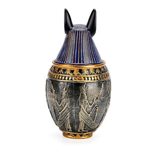Antico Anubis egizio cane e dio gatto classica resina cilindrica eco-friendly per Pet urna Souvenir da <span class=keywords><strong>viaggio</strong></span> artigianato per la casa - Product Image 3