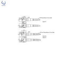 Accéléromètre triaxial étanche série SSR B IEPE, mini capteur de vibration sous-marin 10-100mV/g +/-500g en titane M2.5 IP68