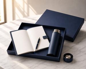 Ensemble cadeau d'entreprise personnalisé en cuir PU, carnet de notes, pour l'école et le bureau, pour la Saint-Valentin, Noël - Product Image 5